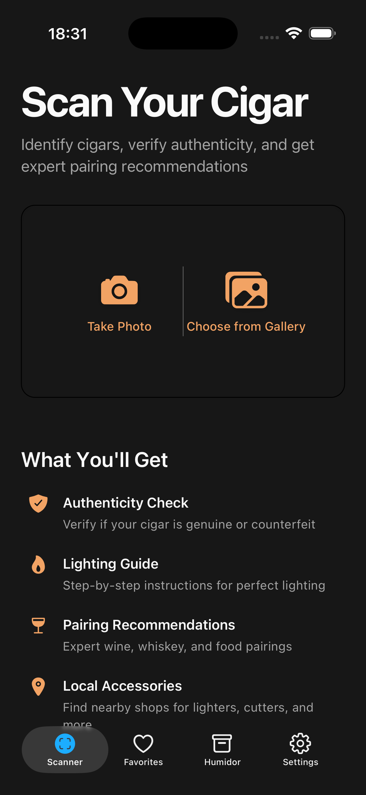 Cigar Info App - AI-Powered Scanner